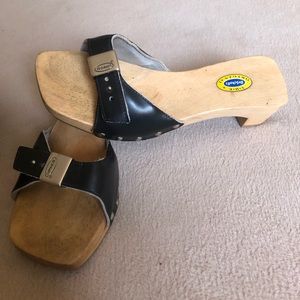 Dr Scholl’s original wooden sandals